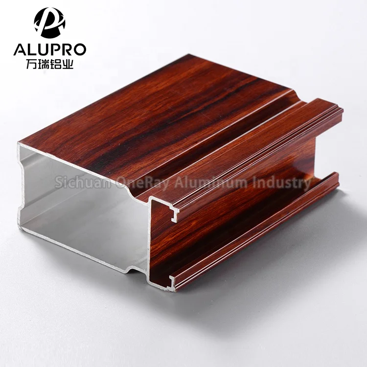 
Free sample modern wood door design wood aluminum swing door profile 