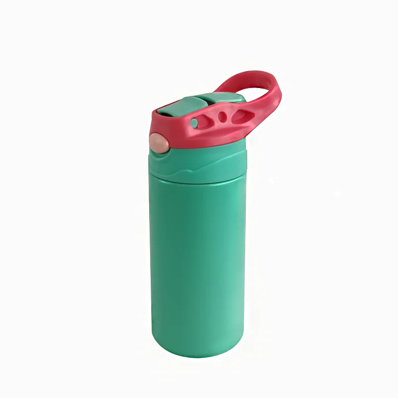 Wholesale custom logo insulate stainless steel water bottle for kid flask bottle double walled vacuum termos with lid.