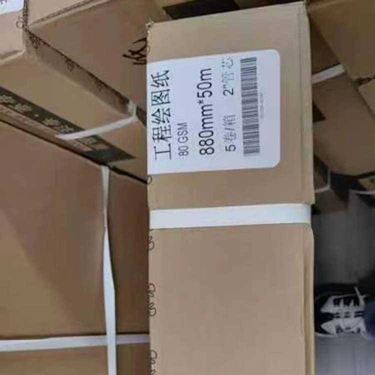 Hot Product Factory Price Cad Drawing A1 Paper Roll White Or Colored A4 Tracing Paper Roll