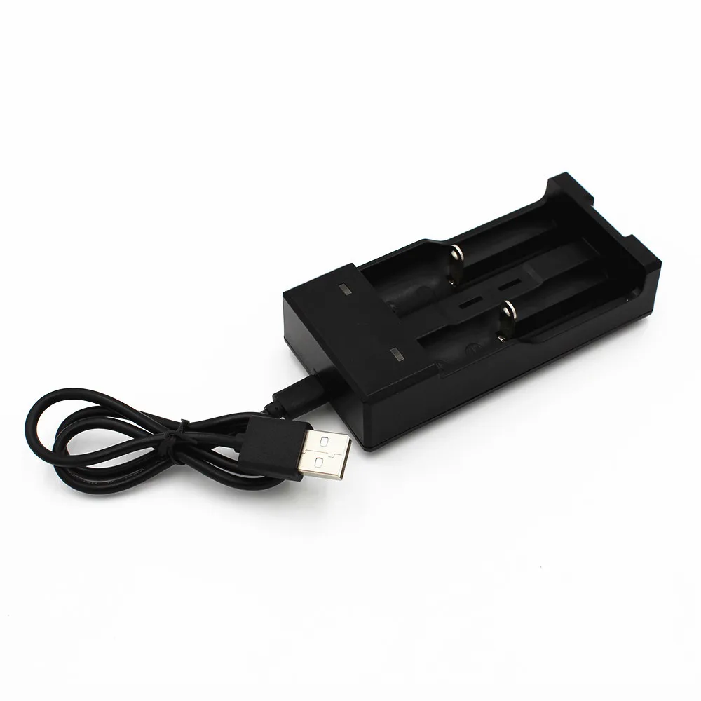 
5V 18650 Charger Li-Ion Battery USB Independent Charging Portable 2 Slots Fast Charging Battery Charger 