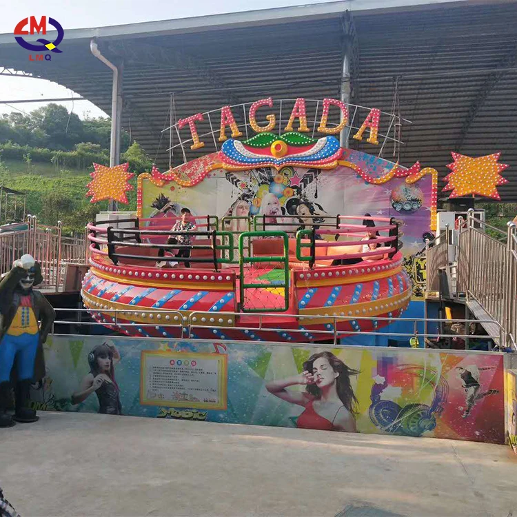 Crazy Disco Turntable Theme Park Rides Tagada for Sale
