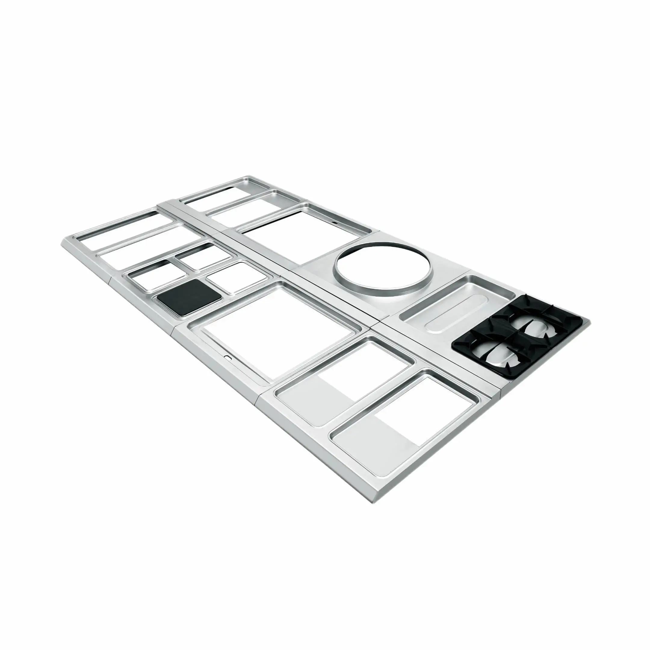 Lava Rock Grill Top Panel Grill Top Stainless Steel Deep Drawing