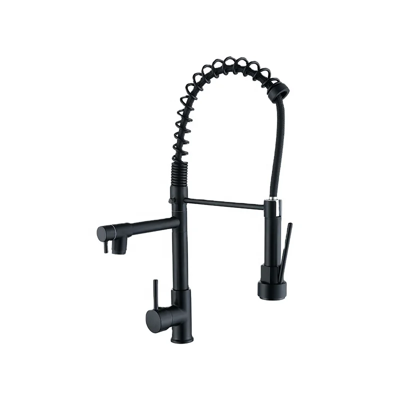 New Product Pull Out Spray Kitchen Sink Faucet 201 Stainless Steel Faucet  Contemporary Style Manufactures