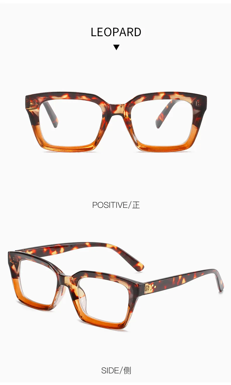Sparloo 9012 popular fashion square women branded reading glasses anti blue light