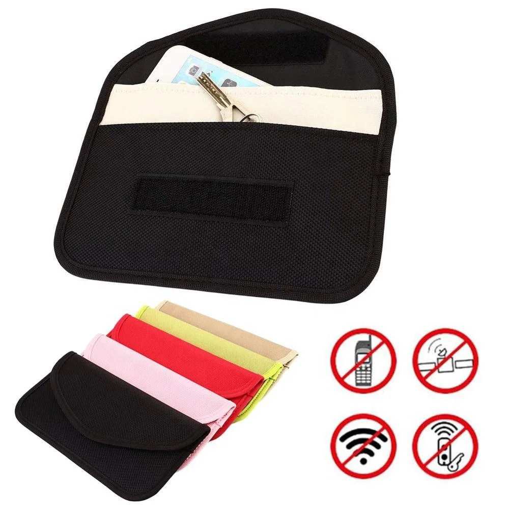 For Cell Phone/Notebook/Car Keyfob Privacy Protection Anti-theft Faraday Bag Pouch Case/RFID Signal Blocking Bag