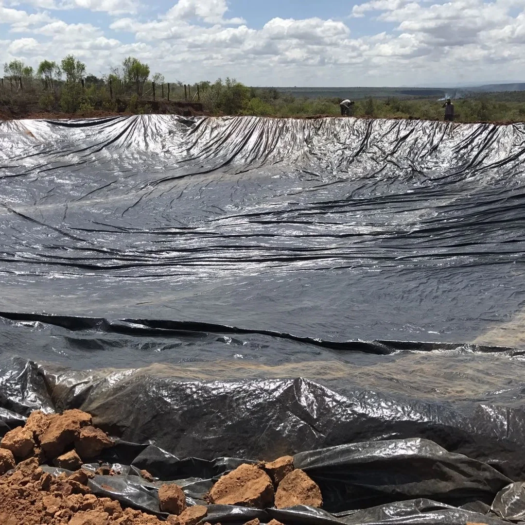 polyethylene membranes for pond lining reinforced HDPE woven fabric agricultural pond liners