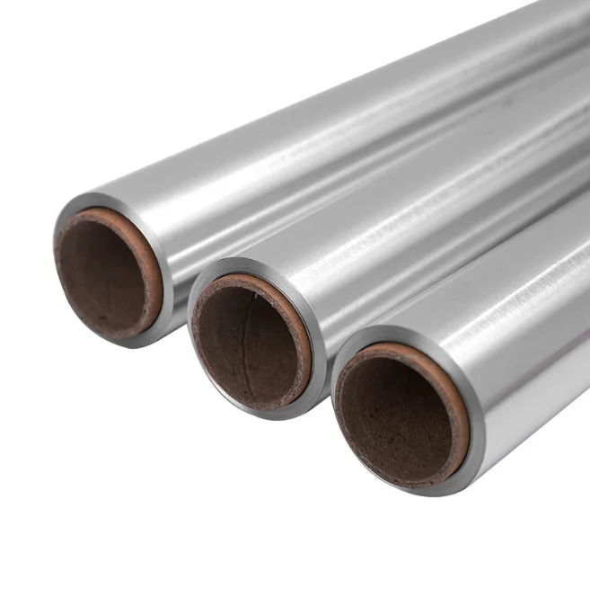 Factory wholesale aluminum foil roll aluminum foil paper household kitchen use 8011 aluminum foil roll paper