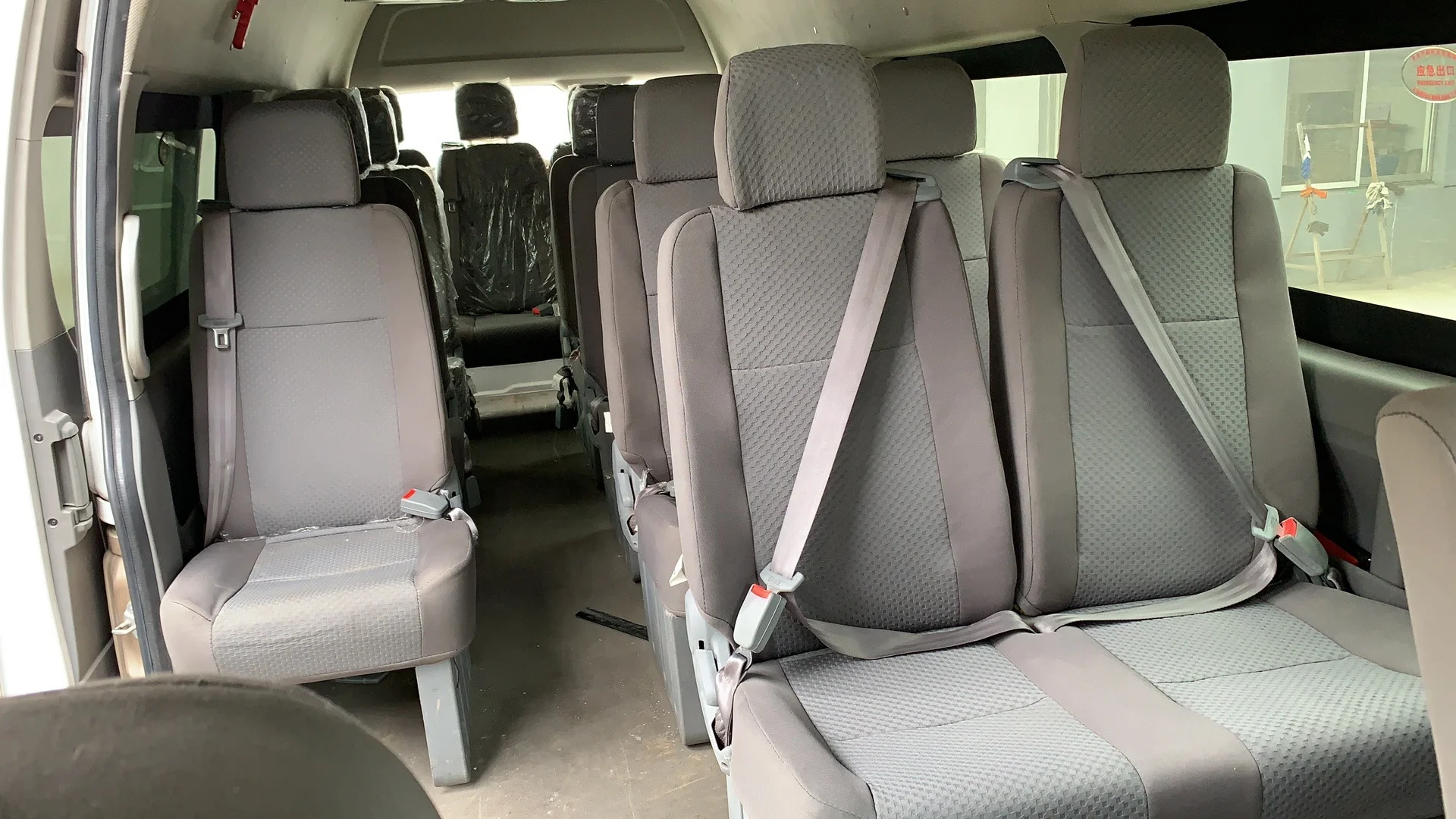 Регулируемые сиденья для автобуса Hiace мягкое тканевое покрытие спины