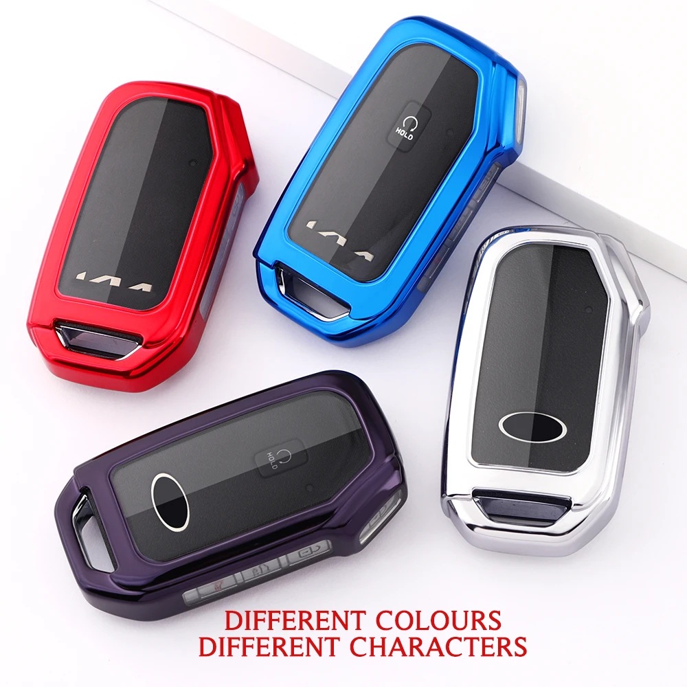 Key Fob Cover Case Fit for Kia K3 K5 Ceed Cerato Forte Seltos Sorento Soul Sportage Telluride car key cover