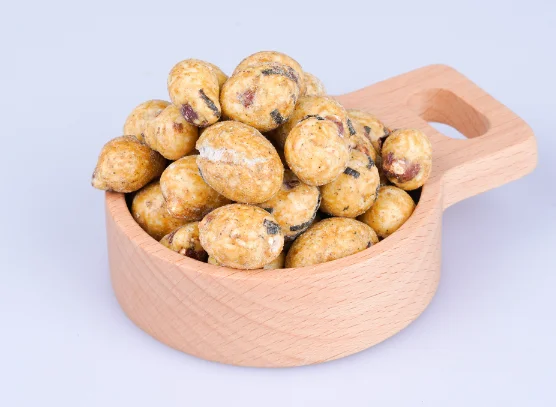 Горячие и вкусные здоровые закуски еда с ароматом Васаби арахис