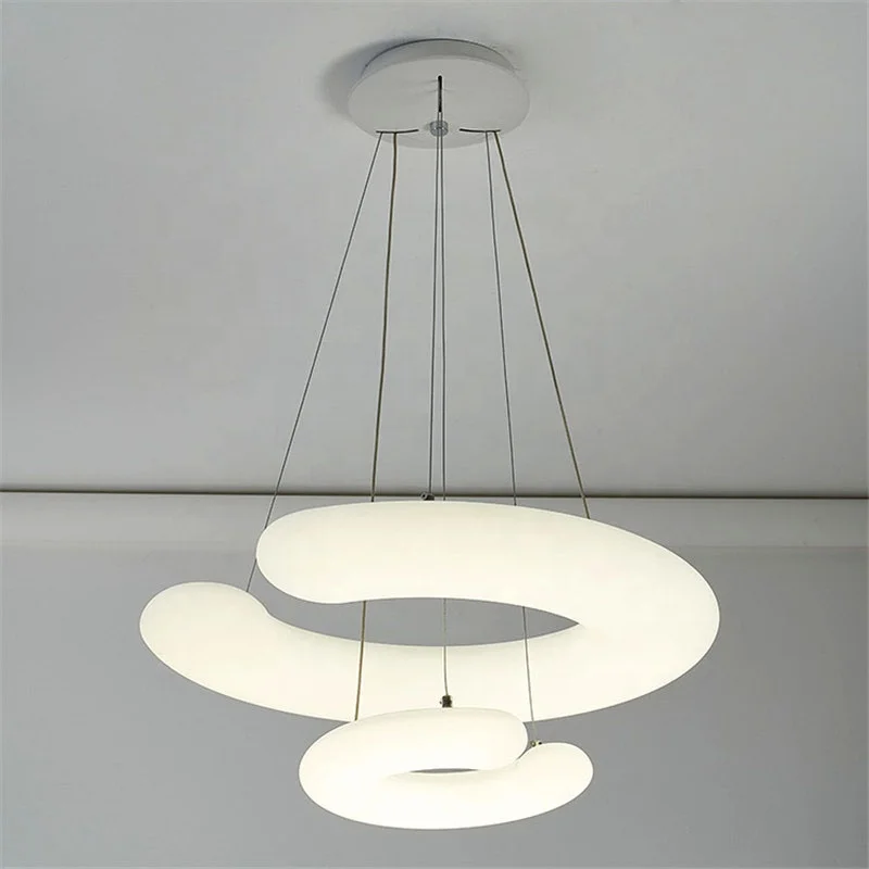 
restaurant decorative pending suspension led lamp vintage round white led pendant ceiling lights 