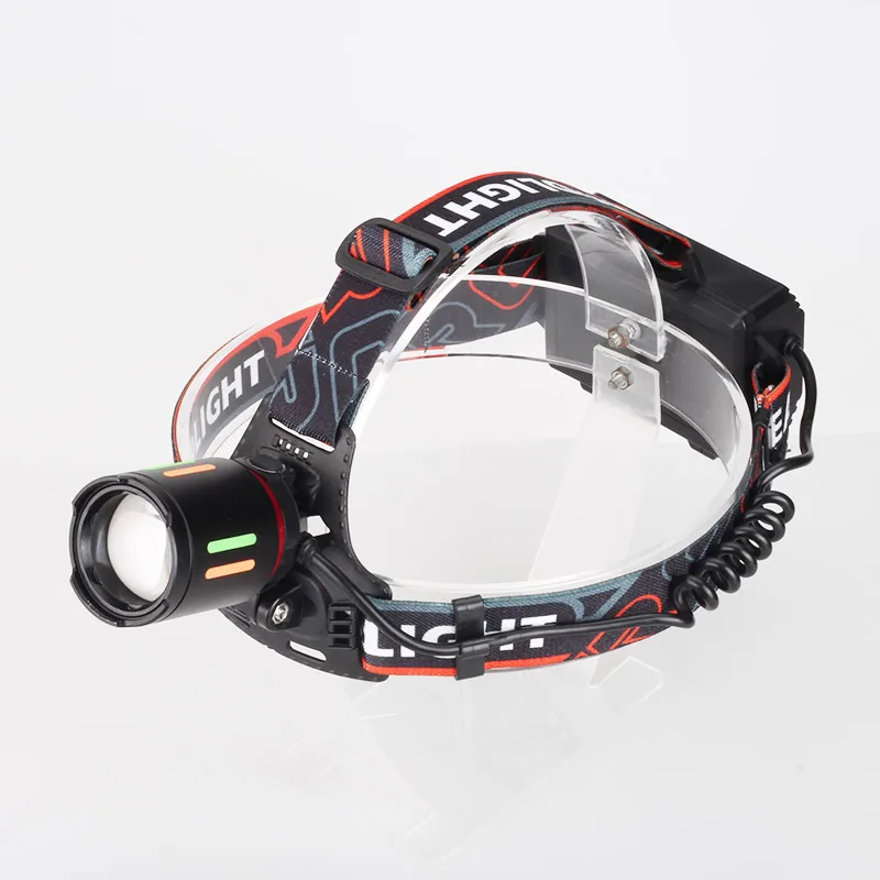 Waterproof Rechargeable Headlamp with High Lumens & Long Lighting Power Bank & Display-Long-lasting Portable Headlamp