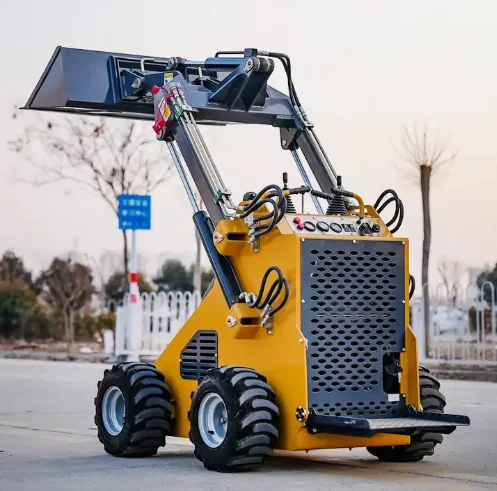 Mini Skid Steer Loader 1 Ton/ 1.2 Ton/ 1.6 Ton Hydraulic Joystick Front  Loader With Diesel Wheel Certified Farm Equipment