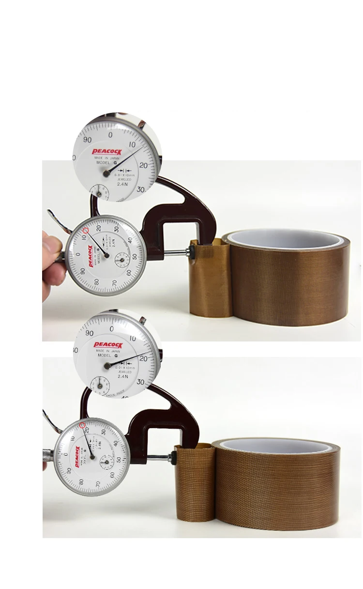 High Temperature Application Industrial Teflonning Tape Wholesale Highly Smooth Ptfe Coating Tefloning Tape For Sealing Machine