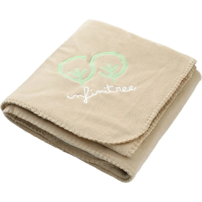 High Quality Microfiber Brushed Polar Fleece Blanket with Custom Logo for Hospital/School
