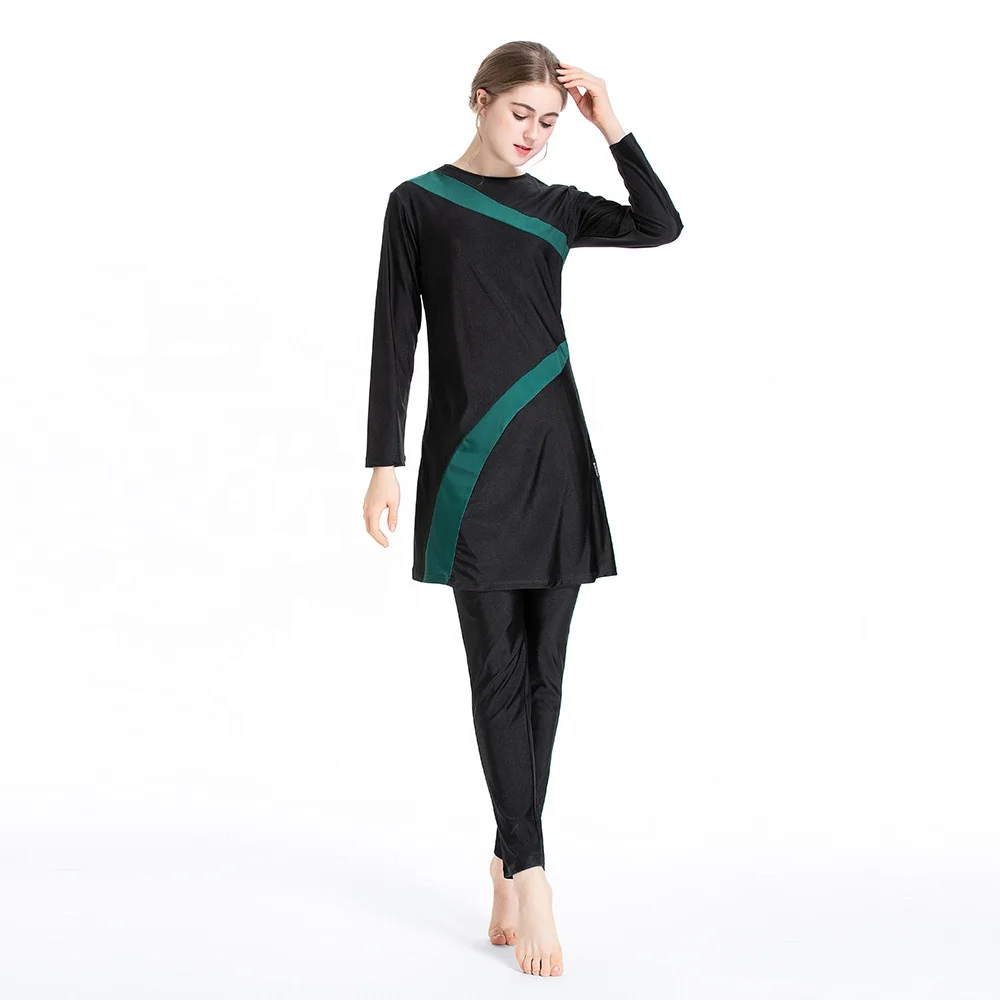 Modest Muslim Swimwear for Women Girls Full Cover Islamic Hijab Sportswear Suit