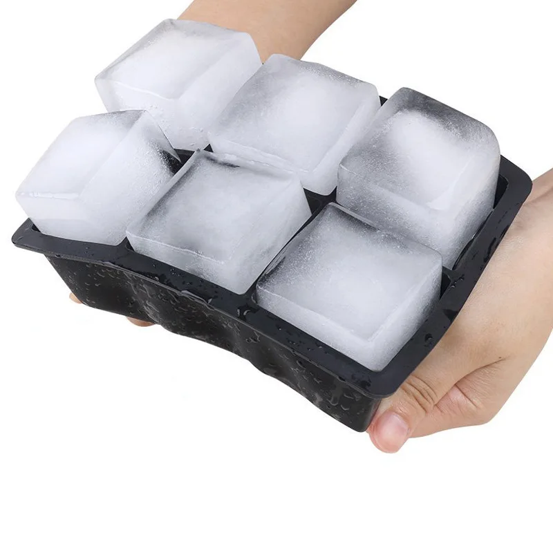 Best Selling Flexible Silicone Ice Cube Tray with Lid BPA Free Easy Release Ice Cube Molds Make Mini Ice Cubes