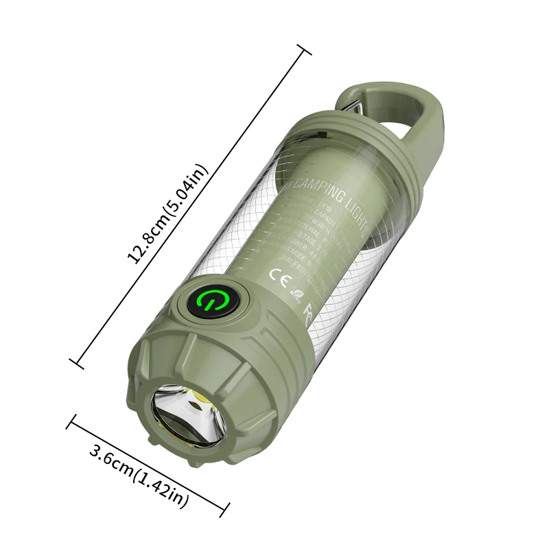 Rechargeable Camping Lights  Led Multifunction Lanterns  Lighting Cordless Dimmable Camping Tent Lamp Portable 200LM Waterproof