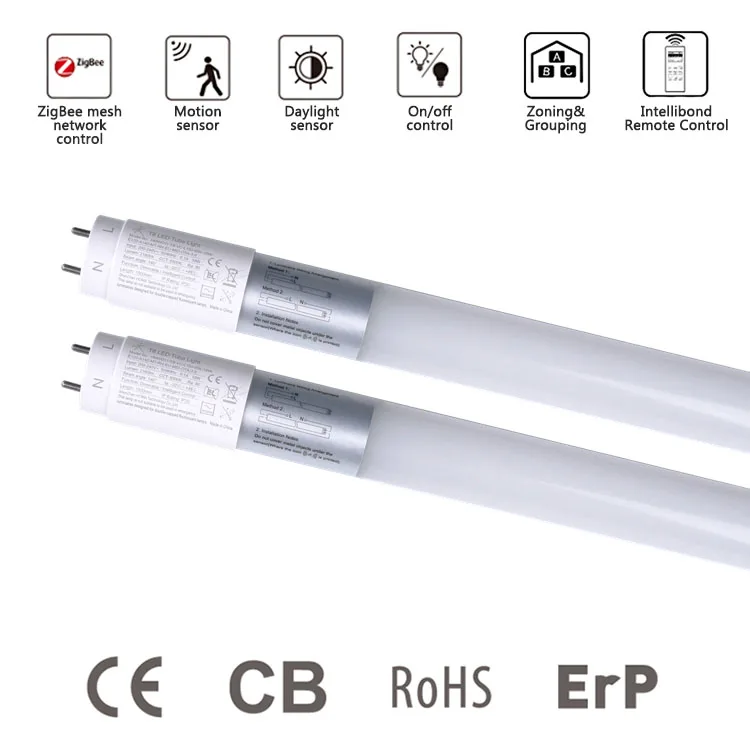 Warehouse Linear Led Garage Tube Zigbee Module Light Batton Tube Led Light Motion Sensor