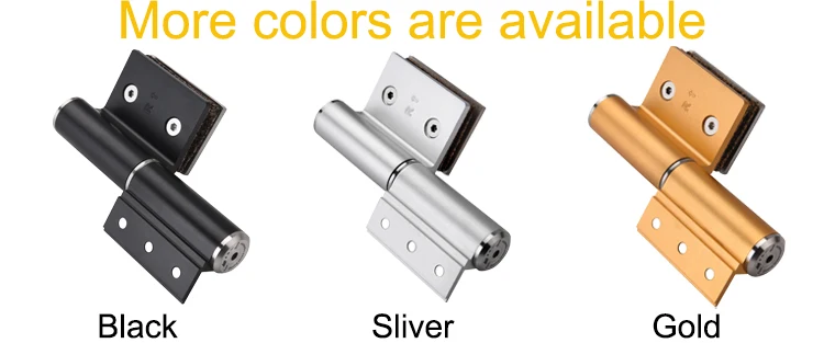 High Compartment Space Aluminum Golden Hydraulic Slient Soft Door Closer G-type Hinges for Ecological Door