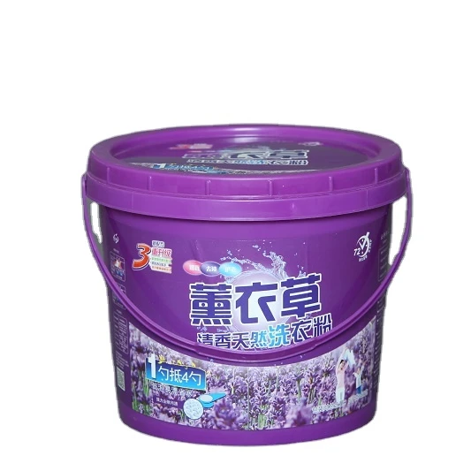 Food Grade 1L 2L 3L 5L 10L 15L 20L 25L White Round and Square Plastic Bucket For Packaging