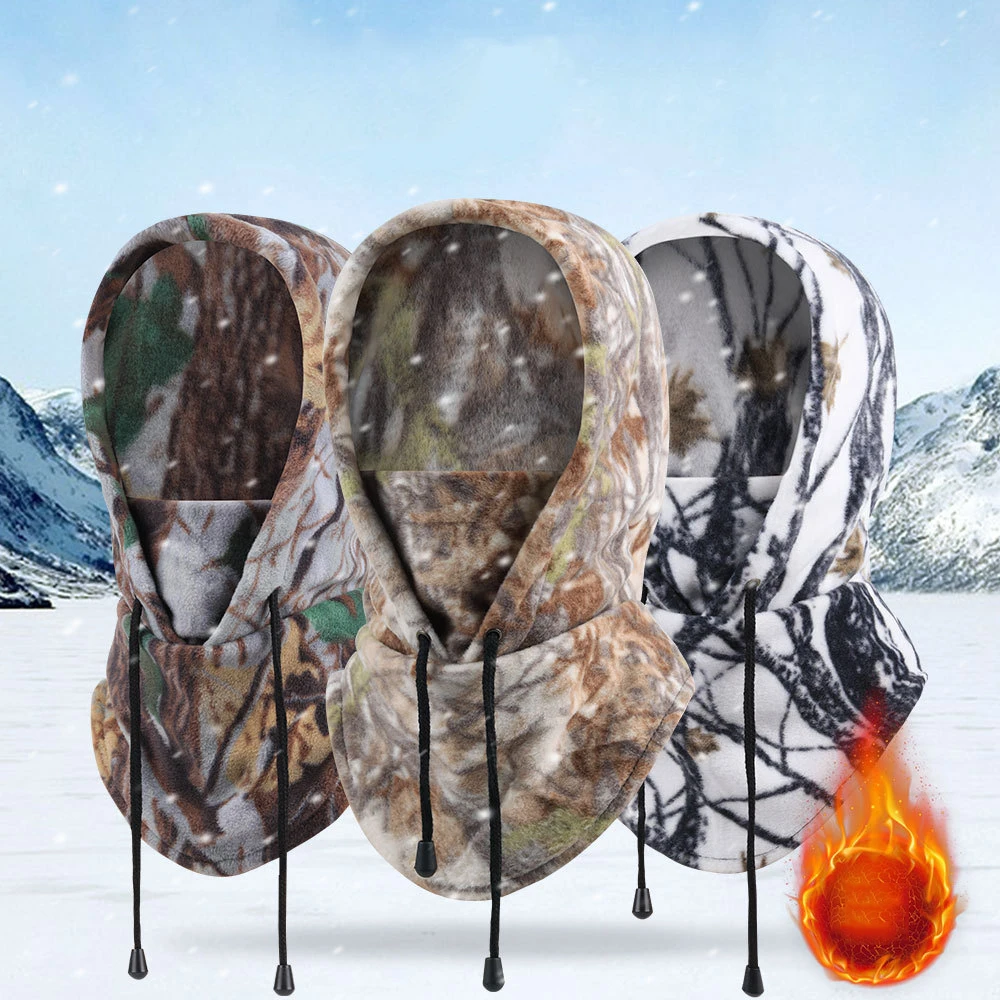 Camo Polar Fleece Warm Face Masks Skating Masks Polar Fleeced Balaclava Full Face Cover Balaclava