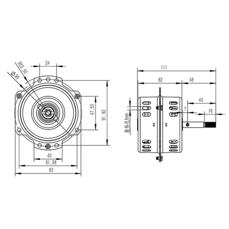 ac motor high quality stator rotor in exhaust fan air conditioner desk table fan electronic motors