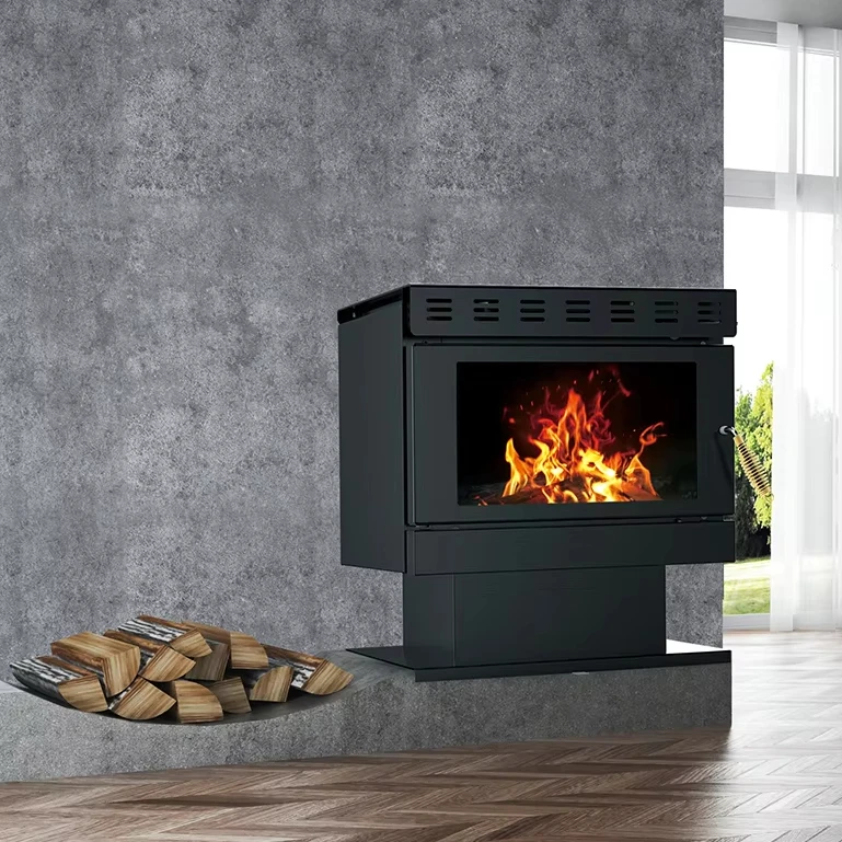 R1201A european wood heater 12KW smokeless indoor wood fireplace  modern wood burning stove  indoor for house living room villa