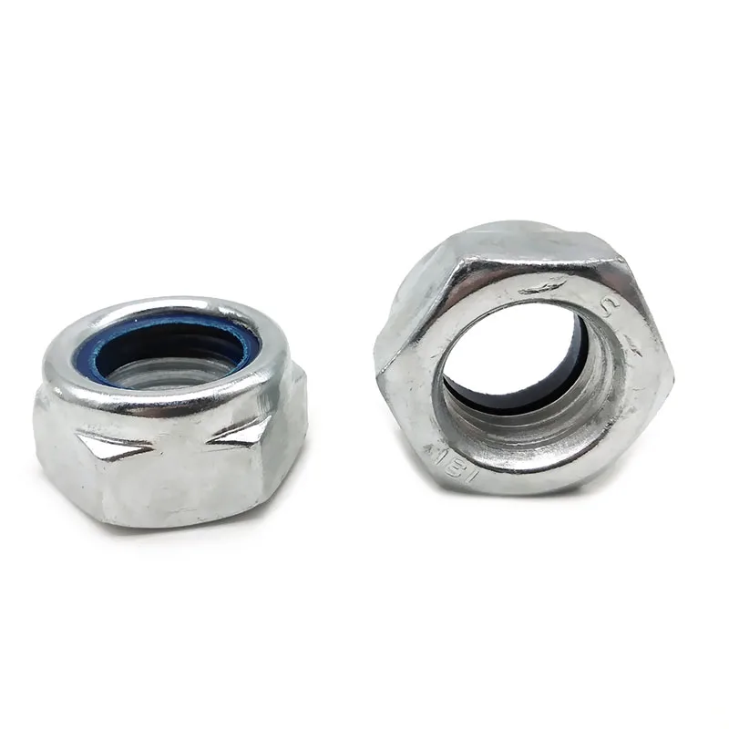 OEM ODM carbon steel din985 din 982 nyloc nylon nylock lock nut nuts machine part
