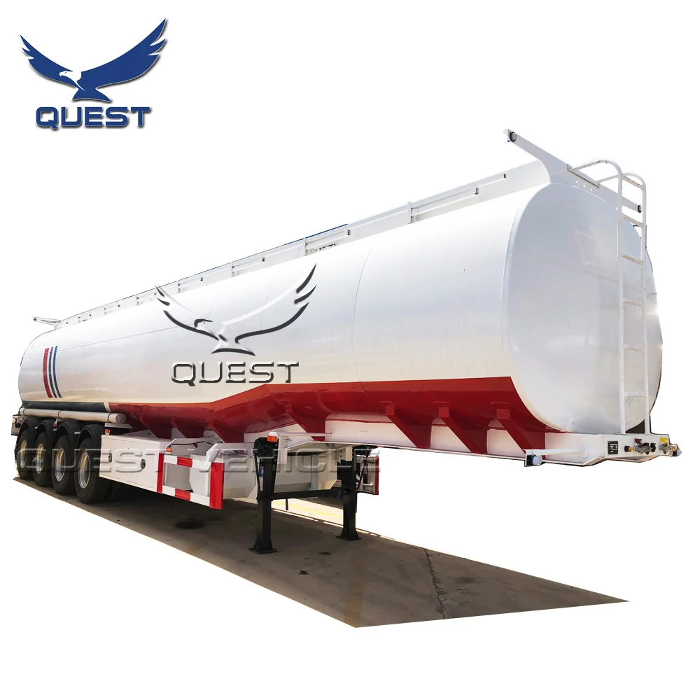 4 axles 45000liters 55000 liters oil gasoline transport tanker Fuel tank semi trailer For Sale