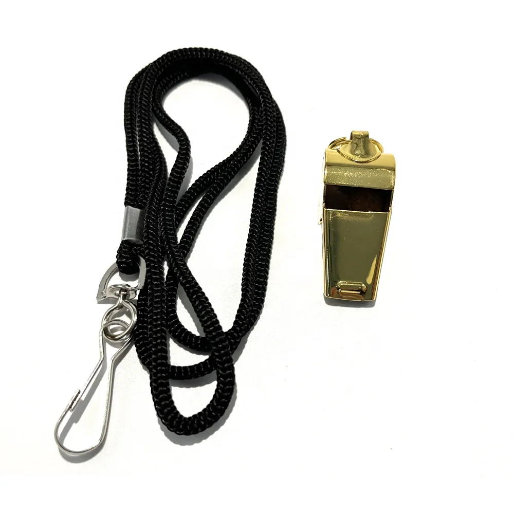 High quality metal whistle can be customized gold whistles outdoor metal whistles