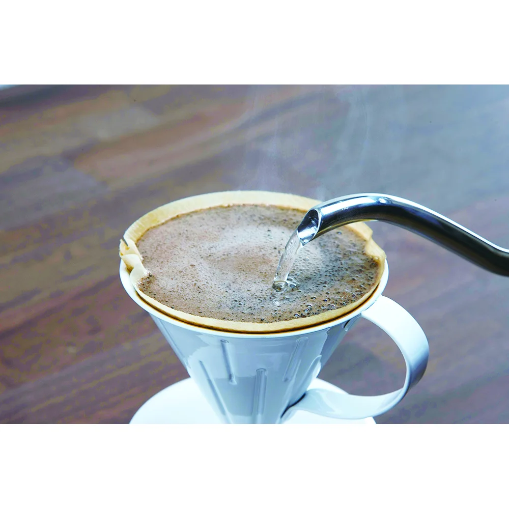 Japanese High Quality Enameled Cone Shaped Pour Over Coffee Dripper