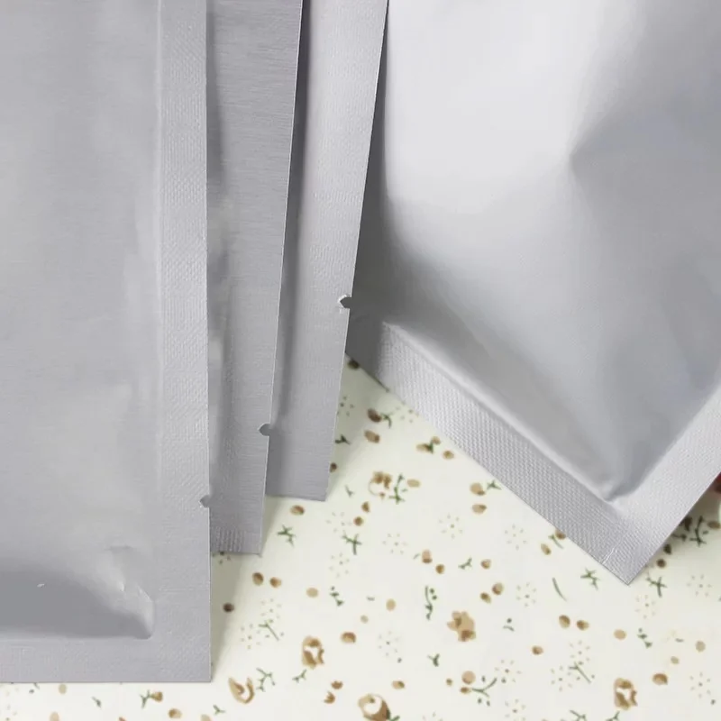 Custom Printed 3 Side Seal Pouch Aluminum Foil Vacuum Food Plastic Packaging Bags In Stock