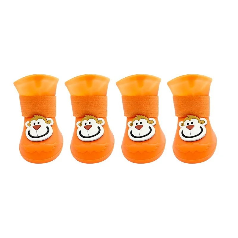 Hot Sell Nylon Neoprene Dog Boots Comfortable Non-slip Rubber Pet Rain Shoes Small Large Dog