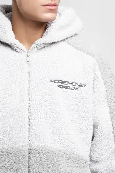 MULTIFACED FLEECE Sew Patches 100% Sherpa Fleece Polyester 500gsm Fiber Density For a High Quality Fit High Neck Zip Up Hoodies