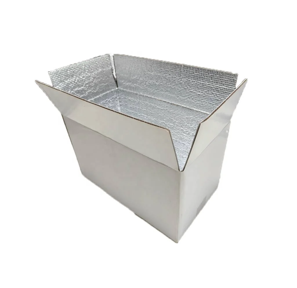 Insulated Container With Foil Bubble Lined Thermal Box For Fresh Fruit Vegetables Wine Meal Kit