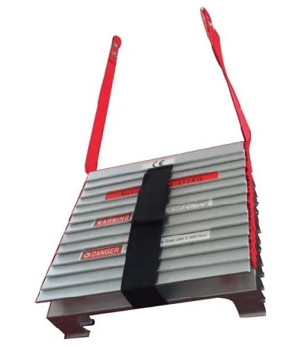 adjustable balcony escape fire exit foldable steps aluminium stainless escape ladder fire ladder