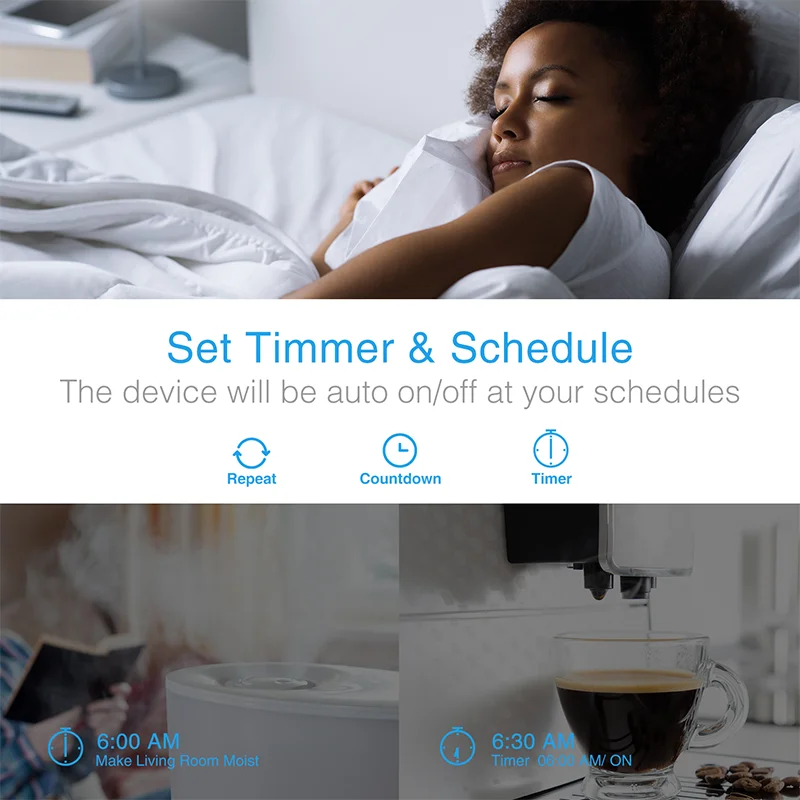 Smart Socket Power Monitor Voice Remote Control Home Automation Smart Plug