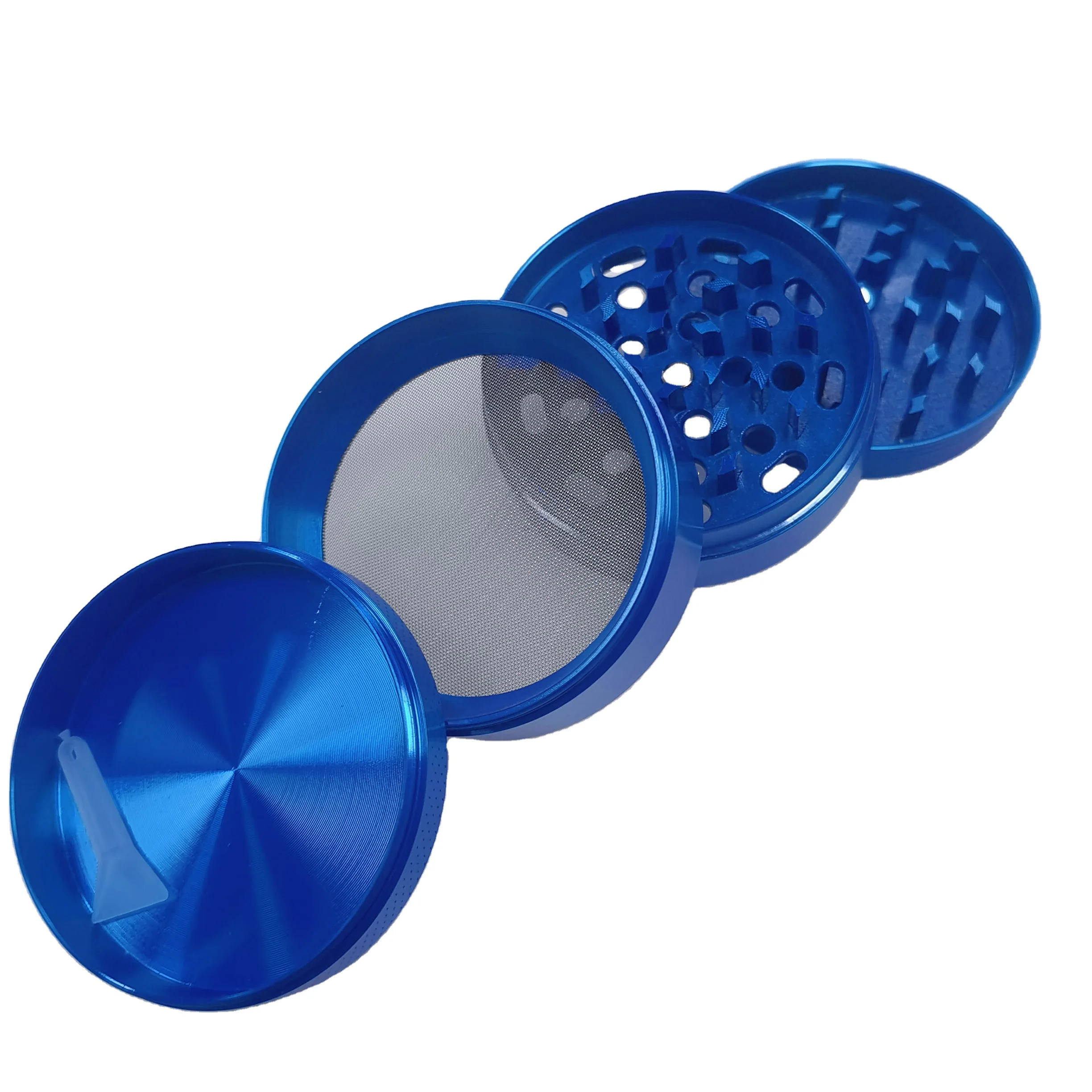 Trending Products Grinders Herbal Smoking Tobacco Zinc Alloy 4 Pieces Metal Spice Grinder 40Mm Custom Dry Herb Grinder