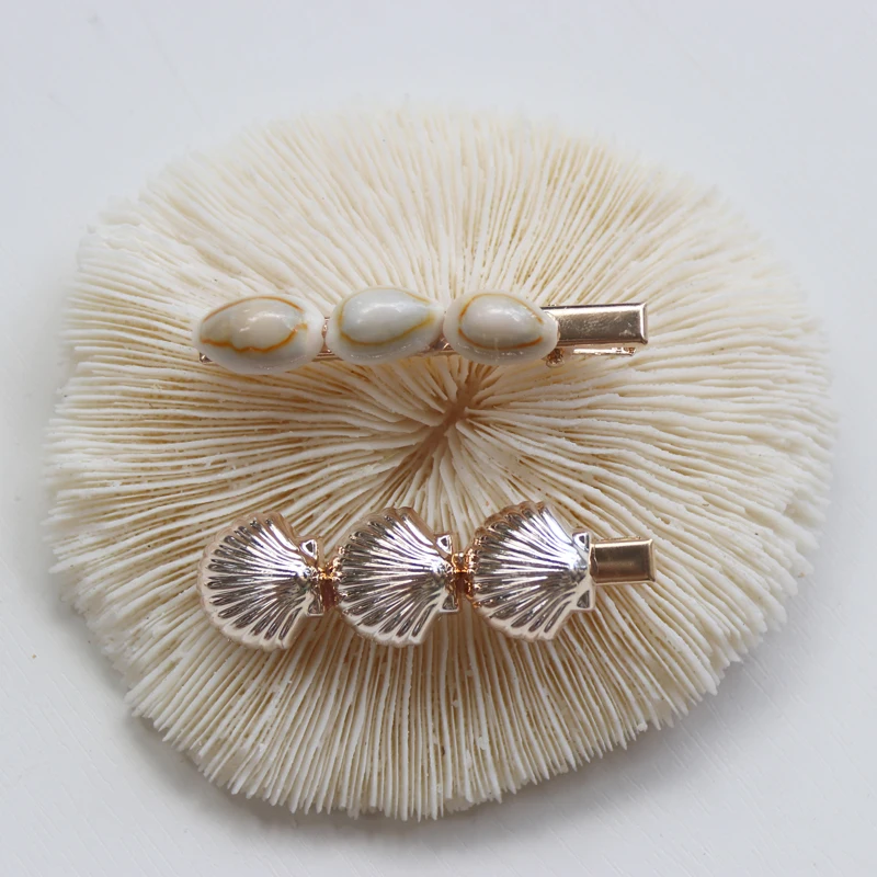 Shell Hairpin Women Girls Hairpin Nice Beach Hair Jewelry Accessory Natural Seashell
