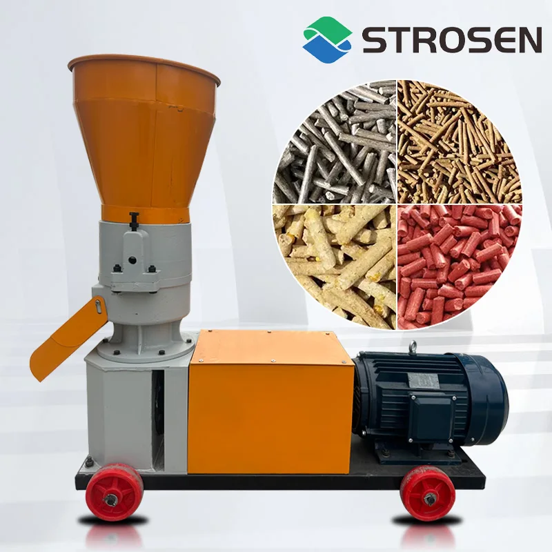 Animal Cattle Chicken Broiler Concentrate Feed Food Granule Maker Poultry Pellet Making Machine For Fish