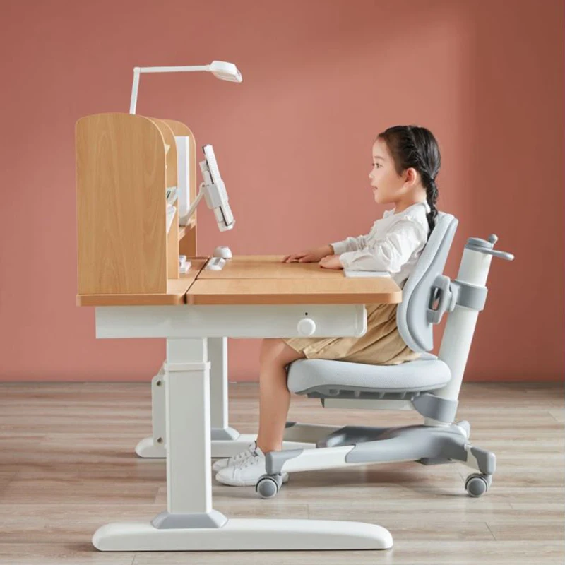 GMYD M6 Particle Board Environmental Protection Non-toxic Adjustable Height Ergonomic Kids Study Table and Desk