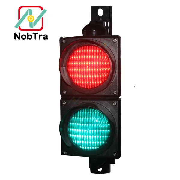 Small Size 100MM High Flux Traffic Signal With Manual Button Operation