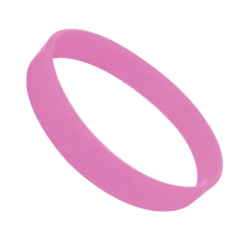 Amazon Hot Sale Breast Cancer Awareness Bracelets Pink Ribbon Silicone Sports Bracelets for Women