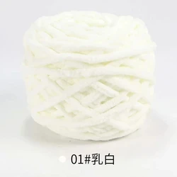 Wholesale Velvet Blanket Yarn 100% Polyester 7CM Fluffy Hand Knitting Thick Bulky Chunky Chenille Yarn