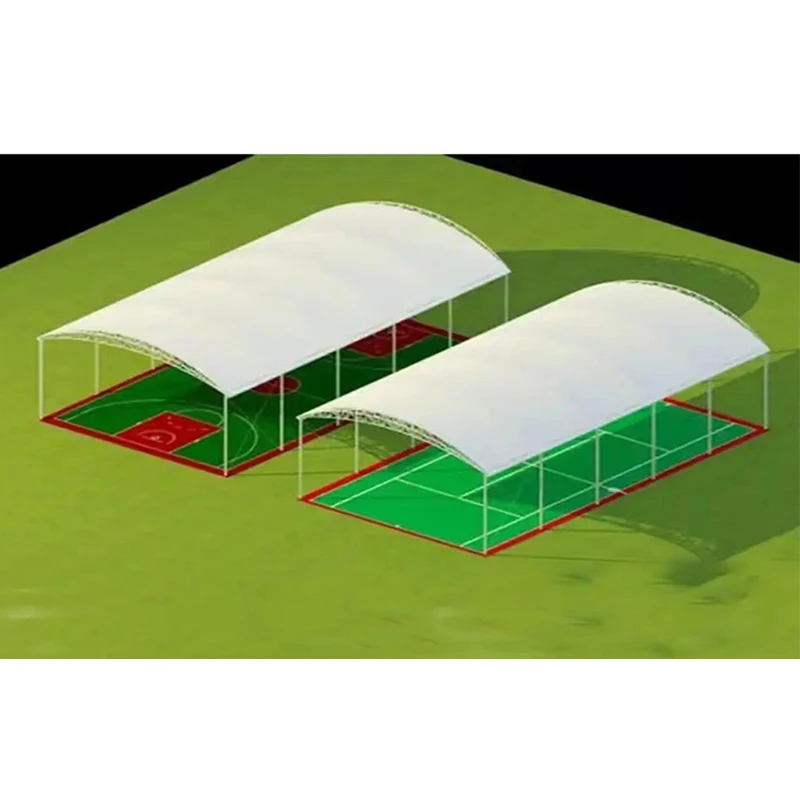 Архитектурный навес на растяжение тент для стадиона PVDF/PTFE/ETFE тканевая мембранная структура палатка баскетбольной футбольной площадки