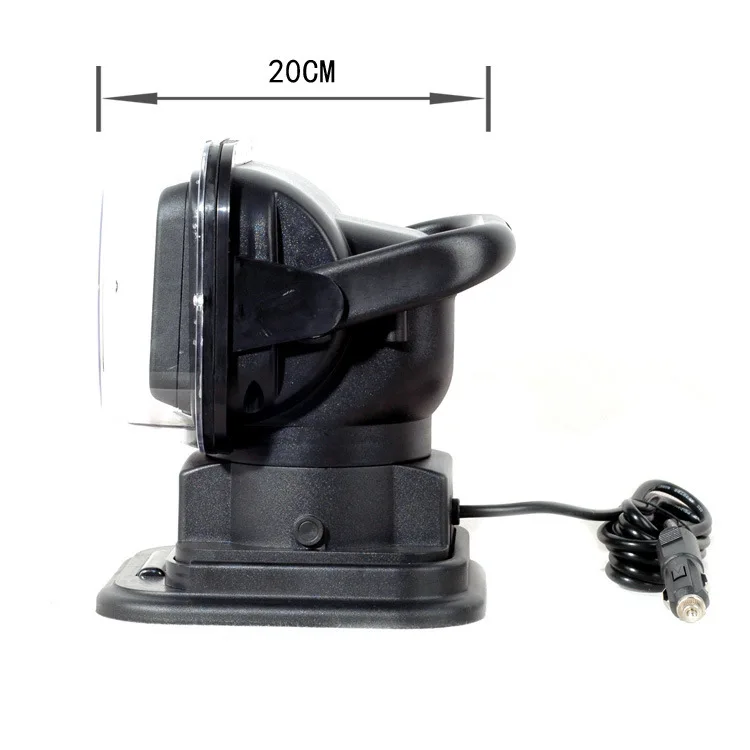 50W LED Search Light 360 Degree LED Rotating Remote Control Work Light with Magnetic Base for SUV Boat Home Security Protection