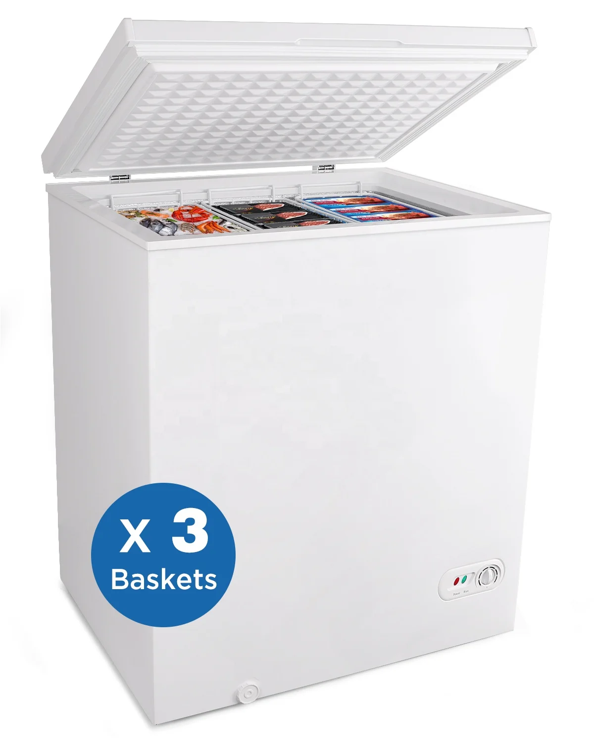 Hicon top quality commercial 150L chest freezers ice cream freezer refrigerator