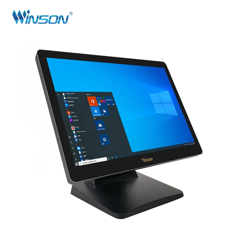 All in One POS System with Customer Display supermarket cashier equipment