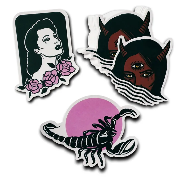 Designer hot-sale cheap custom transfer stickers moto stickers